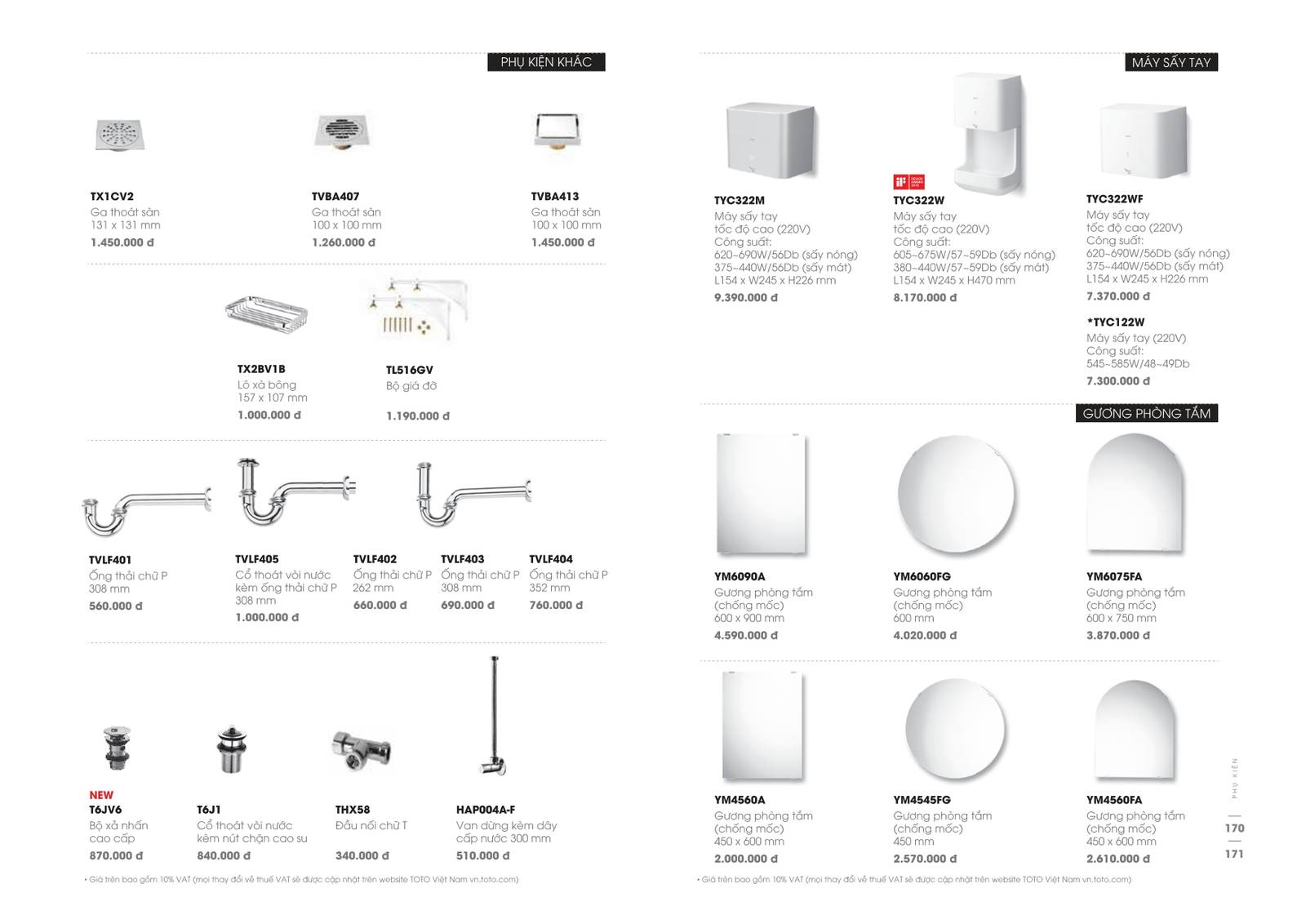 Thiết bị vệ sinh TOTO Catalogue và Bảng giá mới nhất 2024 /Page 80